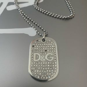 Authentic D&G Dolce and Gabbana Dog Tag Necklace